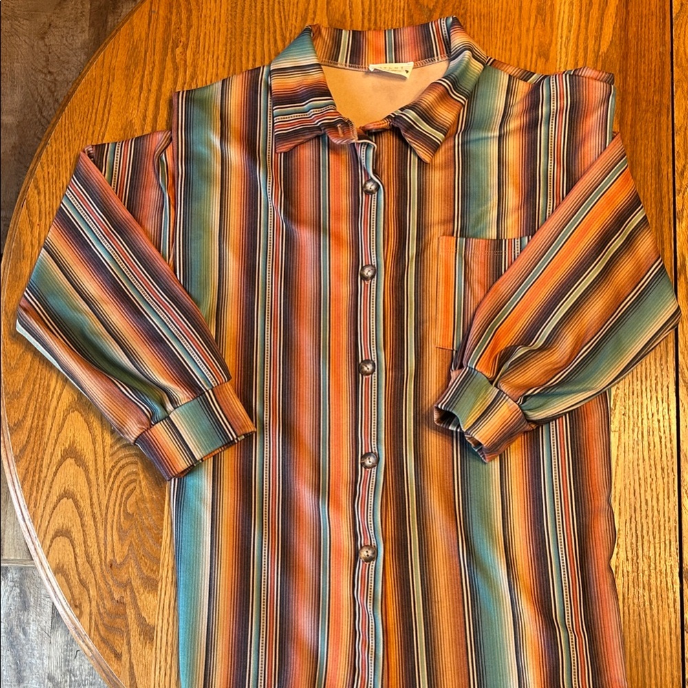 Avery Vibrant Striped Shacket Apparel XL